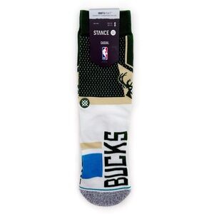 Stance Milwaukee Bucks Shortcut Crew Socks NBA Basketball Small Mens Womens Kids